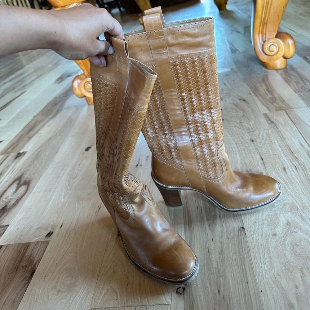 leather boots Cole have brown - Picture 1 of 4